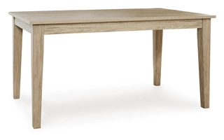 RECTANGULAR DINING ROOM TABLE Gleanville Light BrownD511-25 ASHLEY