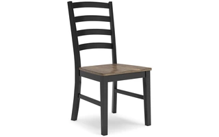 DINING ROOM SIDE CHAIR (2/CN) Wildenauer Brown/BlackD634-01 ASHLEY