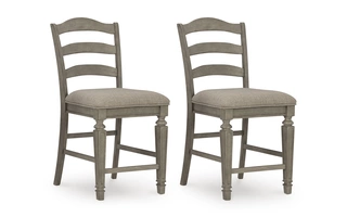 UPHOLSTERED BARSTOOL (2/CN) Lodenbay Antique GrayD751-124 ASHLEY