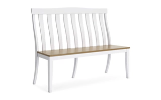 DOUBLE DINING CHAIR (1/CN) Ashbryn White/NaturalD844-08 ASHLEY