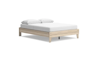 QUEEN PLATFORM BED Battelle TanEB3929-113 ASHLEY