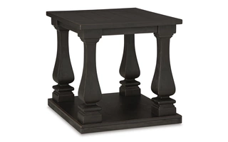 RECTANGULAR END TABLE Wellturn BlackT749-3 ASHLEY
