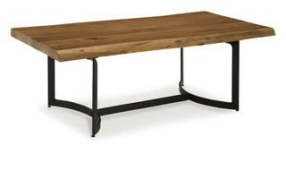 RECTANGULAR COFFEE TABLE Fortmaine Brown/BlackT872-1 ASHLEY