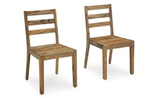 DINING ROOM SIDE CHAIR (2/CN) Dressonni Brown/BlackD790-01 ASHLEY