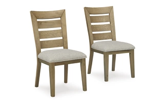 DINING UPH SIDE CHAIR (2/CN) Galliden Black/BrownD841-04 ASHLEY