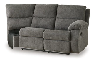 RAF RECLINING LOVESEAT Museum Pewter8180750C ASHLEY