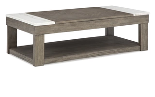 LIFT TOP COFFEE TABLE Loyaska Grayish Brown/WhiteT854-9 ASHLEY