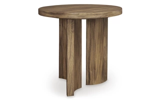 ROUND END TABLE Austanny Warm BrownT683-6 ASHLEY