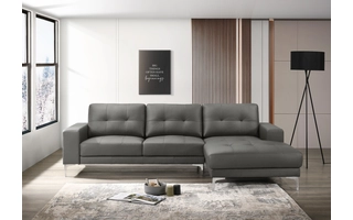 LEATHER RHF CHAISE 100% 8314FFRHFCHAISE EXACT