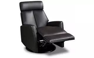 LEATHER RECLINER BLACK 603RECBLK 603RECBLK ISELLA SOFA