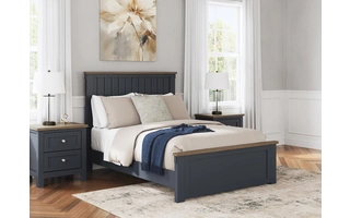 Full Panel Footboard w/Slats Landocken Brown/BlueB414-84 ASHLEY FURNITURE