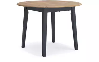 round drm drop leaf table gesthaven natural/blueD399-15 ashley