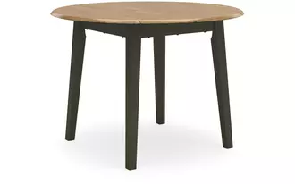 Round DRM Drop Leaf Table Gesthaven Natural/GreenD401-15 ASHLEY FURNITURE