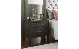 TWO DRAWER NIGHT STAND Bellvern Dark GrayB749-92 ASHLEY