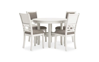 DINING ROOM TABLE SET (5/CN) Erinberg Antique WhiteD423-225 ASHLEY