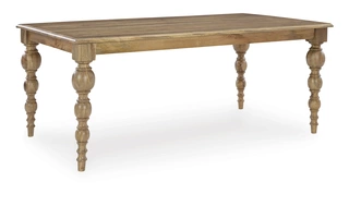 RECTANGULAR DINING ROOM TABLE Rybergston Light BrownD601-25 ASHLEY