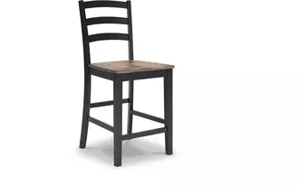 BARSTOOL (2/CN) Wildenauer Brown/BlackD634-124 ASHLEY FURNITURE
