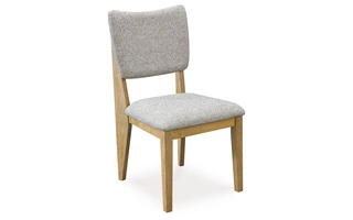 DINING UPH SIDE CHAIR (2/CN) Sherbana Light BrownD833-01 ASHLEY