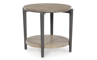 ROUND END TABLE Dyonton Two-toneT574-6 ASHLEY