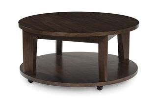 ROUND COCKTAIL TABLE Korestone 2 Dark BrownT657-8 ASHLEY