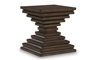 SQUARE END TABLE Hannodream Warm BrownT821-2 ASHLEY