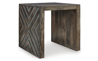 SQUARE END TABLE Dreggan BrownT567-2 ASHLEY