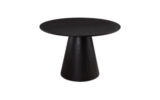 JAGGER BLACK DINING TABLE WITH WOOD TOP  103660 XCELLA