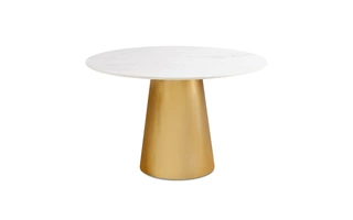 JAGGER GOLD DINING TABLE WITH MARBLE TOP  DINING TABLES  103859 XCELLA