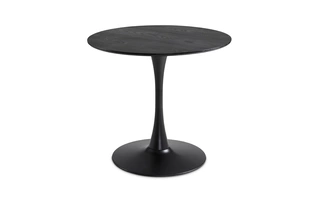 TULIP ROUND DINING TABLE ASH WOOD VENEER BLACK BASE  DINING TABLES  103926 XCELLA