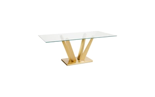 PAOLO BRUSHED GOLD DINING TABLE GY-DT-8380BG  DINING TABLES  103988 XCELLA