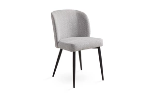 FORTINA DINING CHAIR GY-DC-801BK ASHFIELD FABRIC WITH BLACK LEGS  DINING CHAIR  103919 XCELLA