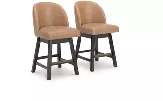 UPH SWIVEL BARSTOOL (2/CN)  D618-324 ASHLEY FURNITURE