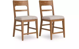 UPHOLSTERED BARSTOOL (2/CN)  D974-224 ASHLEY FURNITURE