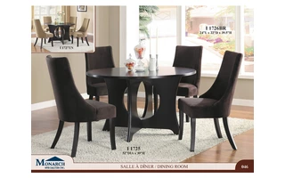 DARK BROWN VELVET 40H SIDE CHAIR 2PCS PER CARTONPAGE46 I1726BR I1726BR MONARCH SPECIALTIES