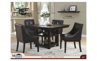 TAUPE LEATHER-LOOK 35H SIDE CHAIR 2PCS PER CARTONPAGE44 I1747TP I1747TP MONARCH SPECIALTIES