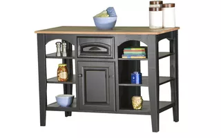 KITCHEN ISLAND WITHOUT TOP. 2 RAISED PANEL DOORS, 1 DRAWER, 5 ADJUSTABLE SHELVES, STRAIGHT LEG BASE*GLASS*NG*FINSISH*BK, CC, CO, CM, CR, EC, GO, HG, IV, SW, UN, WH  00246 EAGLE