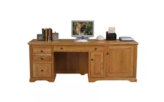 3 DRAWER PEDESTAL, 2 LETTER DRAWERS, 1 RAISED PANEL FILE DRAWER, DECORATIVE MOLDING, PLAIN BASE*GLASS*NG*FINSISH*CC, DK, LT, MD, SO, UN, CR, CM  93235 EAGLE