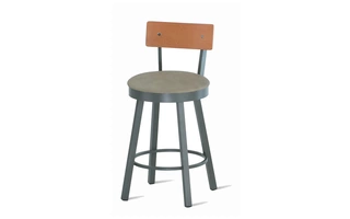 LAUREN COUNTER HEIGHT UPHOLSTERED SEAT AND WOOD VENEER BACKREST Lauren 40293-26 AMISCO