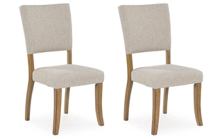 DINING ROOM SIDE CHAIR (2 CN)-FORMAL DINING-DANBURY HEIGHTS Rybergston Light BrownD601-01 ASHLEY