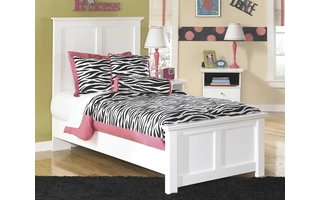 TWIN PANEL FOOTBOARD Bostwick Shoals WhiteB139-52 ASHLEY