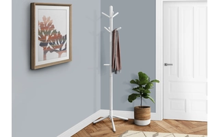 COAT RACK - 69 H - WHITE WOOD CONTEMPORARY STYLE I2002 I2002 MONARCH SPECIALTIES