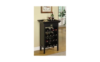 BLACK & MERLOT WINE CABINET 502-426 502-426 POWELL