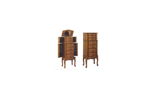 WOODLAND OAK JEWELRY ARMOIRE 604-315 604-315 POWELL