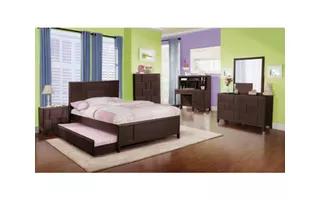 YOUTH PANEL BED TRUNDLE MERLOT C3183Y-YP8-XXME C3183Y-YP8-XXME LIFESTYLE