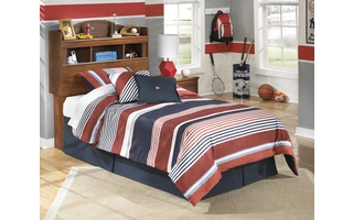 TWIN BOOKCASE HEADBOARD Barchan Medium BrownB228-63 ASHLEY