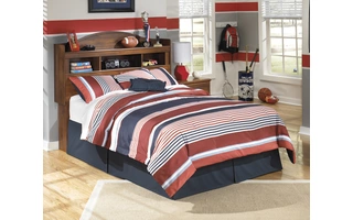 FULL BOOKCASE HEADBOARD Barchan Medium BrownB228-65 ASHLEY