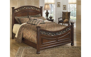 KING/CAL KING PANEL HEADBOARD Leahlyn Warm BrownB526-58 ASHLEY