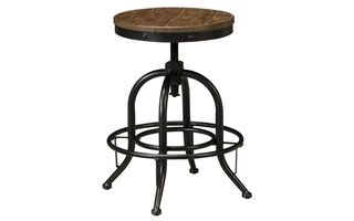 SWIVEL STOOL (2/CN) Pinnadel Grayish BrownD542-224 ASHLEY