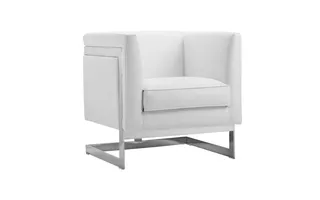 SOHO ARMCHAIR - STAINLESS STEEL - CANTINA WHITE SOHO 100113 SUNPAN