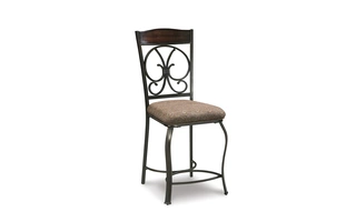 UPHOLSTERED BARSTOOL (4/CN) Glambrey BrownD329-124 ASHLEY